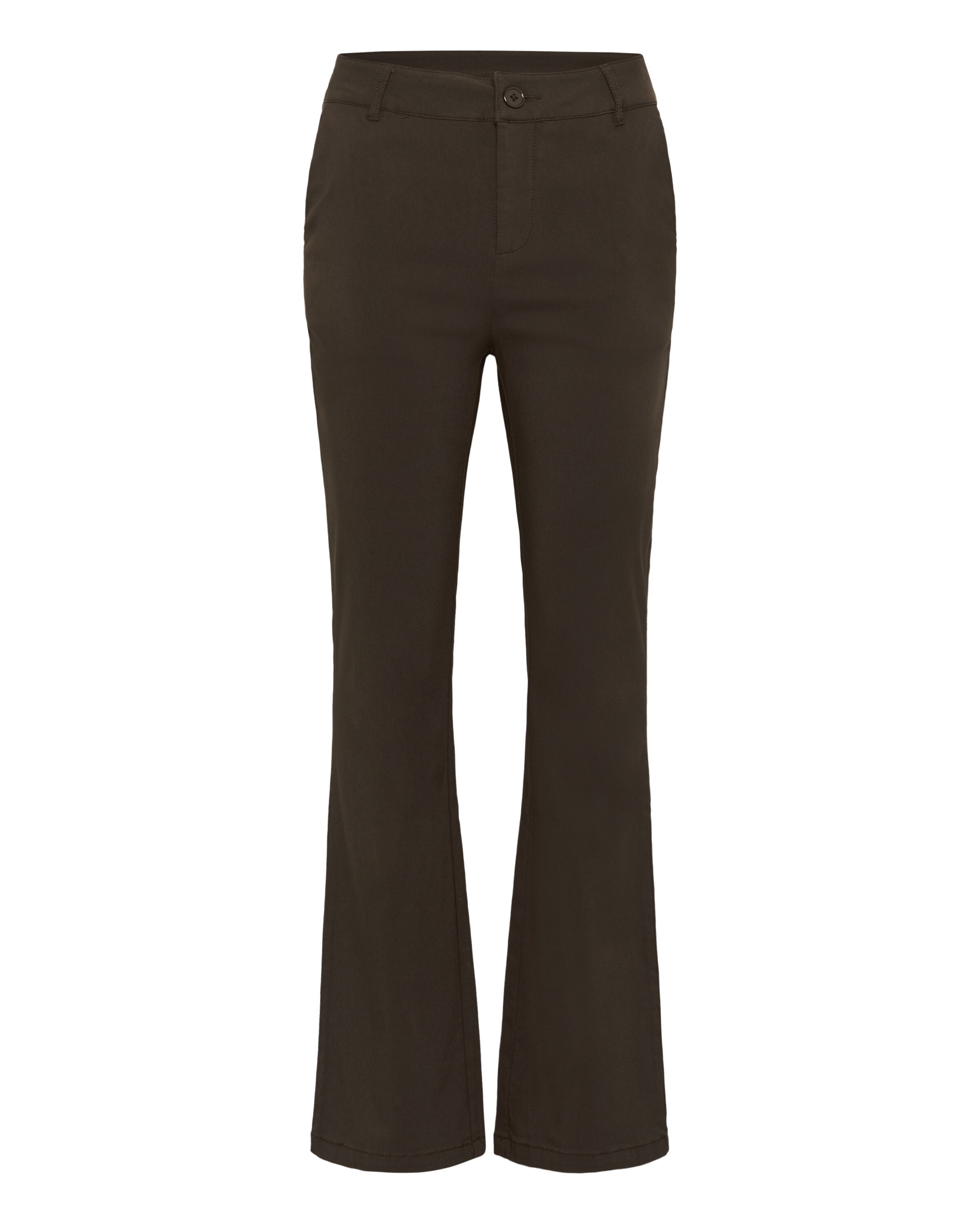 CULTURE Flared Pants 'Bengtha' in Brown: front