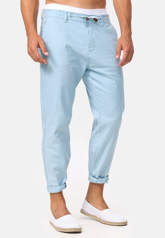 INDICODE JEANS Regular Chino trousers 'Veneto' in Blue