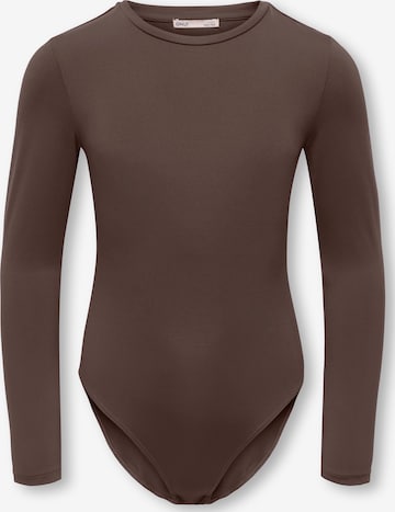 ONLY GIRLS Sparkdräkt/body 'KOGEA' i brun: framsida