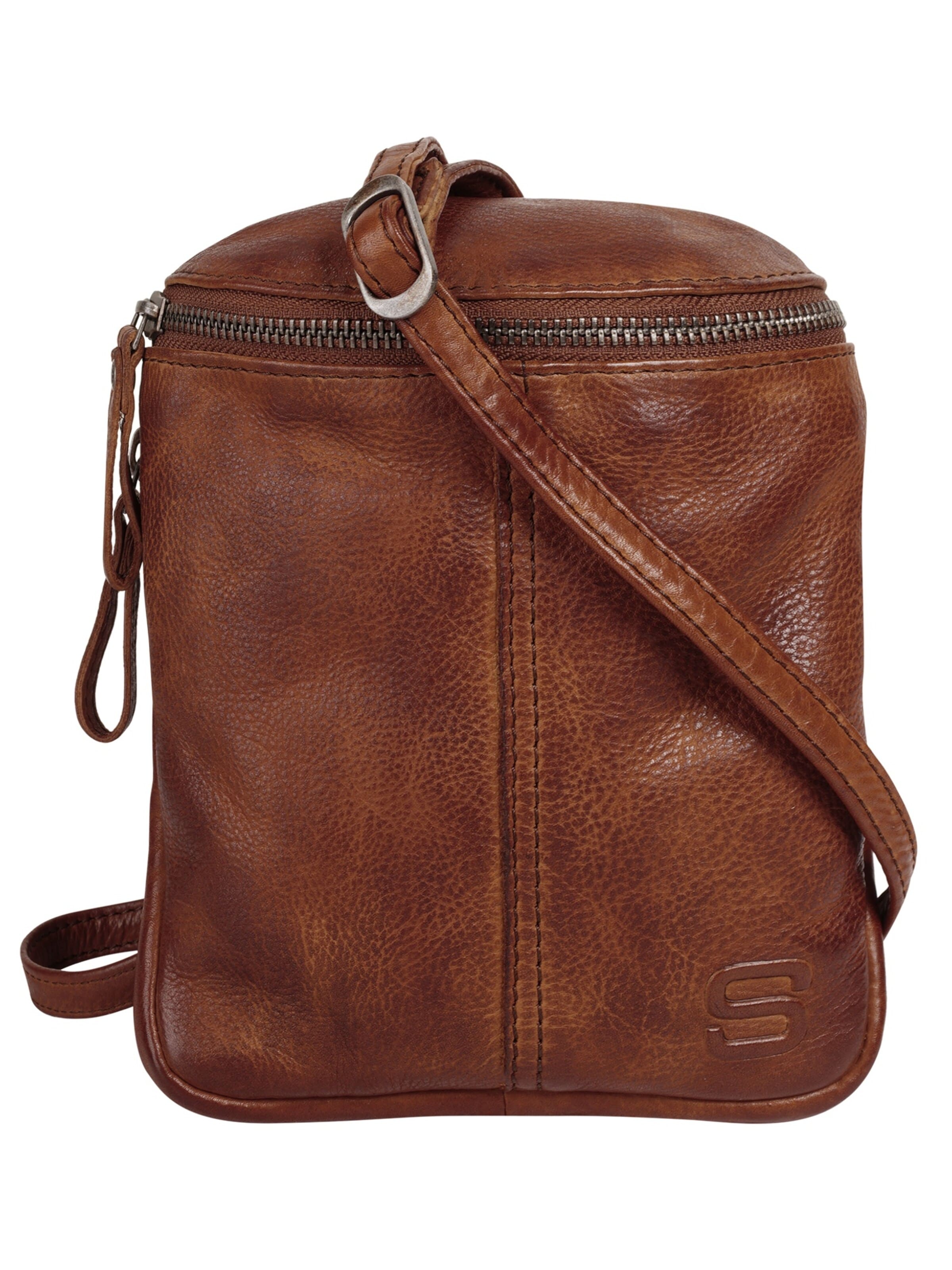 Spikes & Sparrow Crossbody Bag in Brown: front