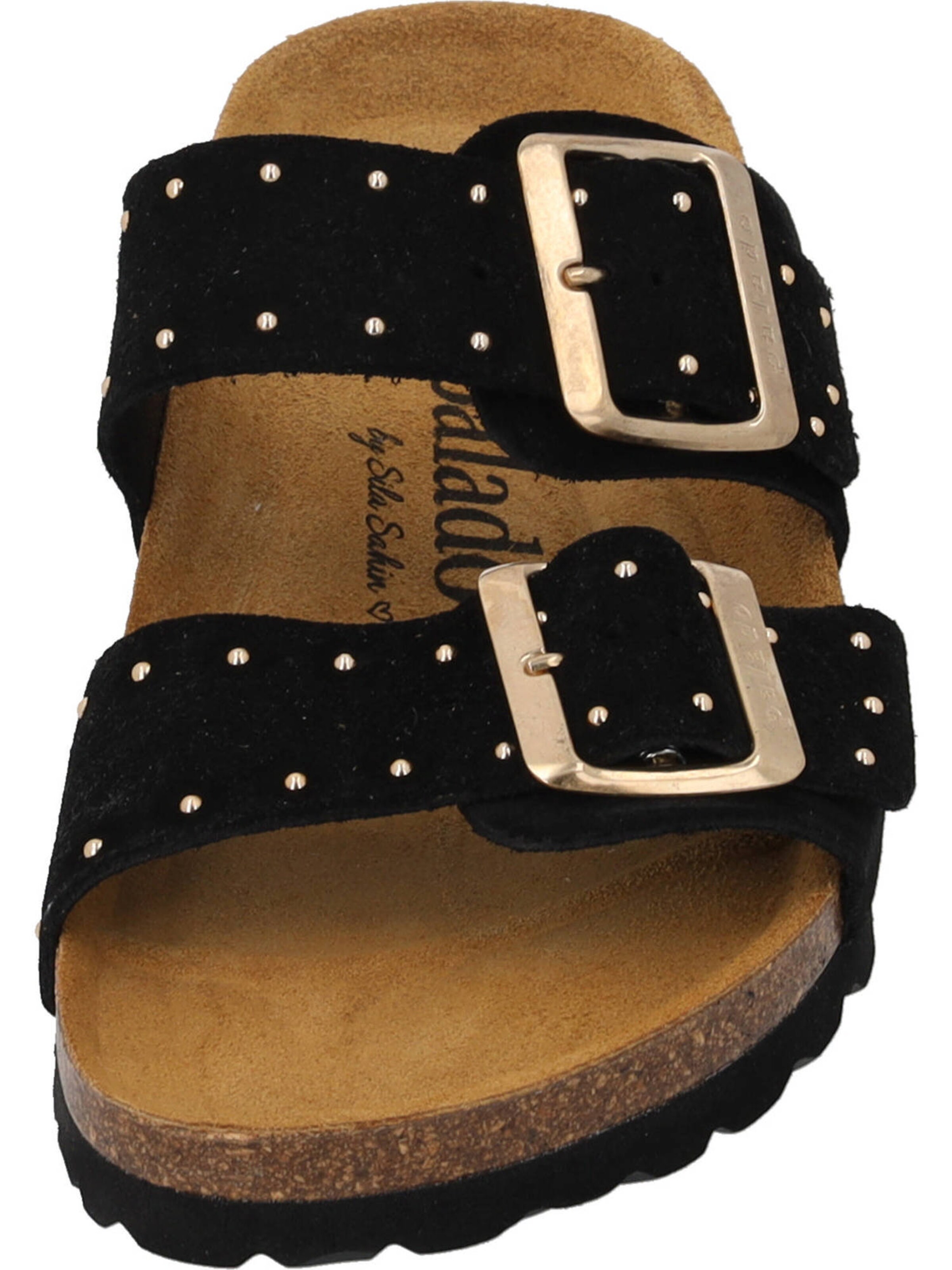 Palado by Sila Sahin Pantofle 'Samos Glint' – černá