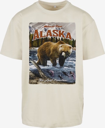 Mister Tee Shirt 'Alaska' in Beige: voorkant