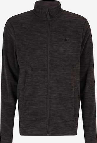 4F Athletic Fleece Jacket in Black: front