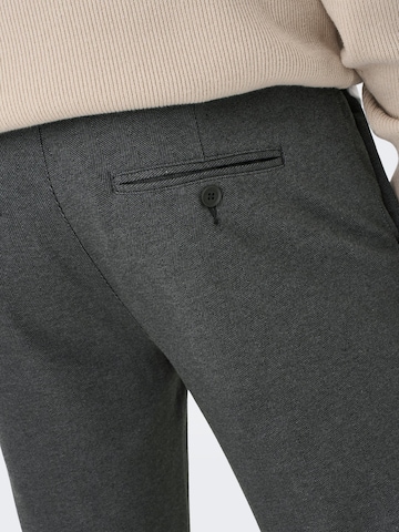 Only & Sons Slim fit Chino trousers 'Mark' in Black