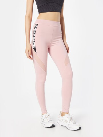 GUESS - Skinny Pantalón deportivo 'ANGELICA' en lila: frente