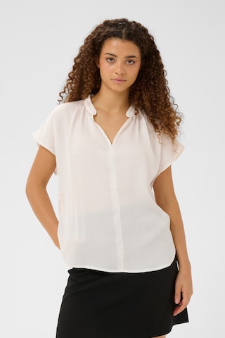 Chemisier 'SLParis' SOAKED IN LUXURY en blanc : devant