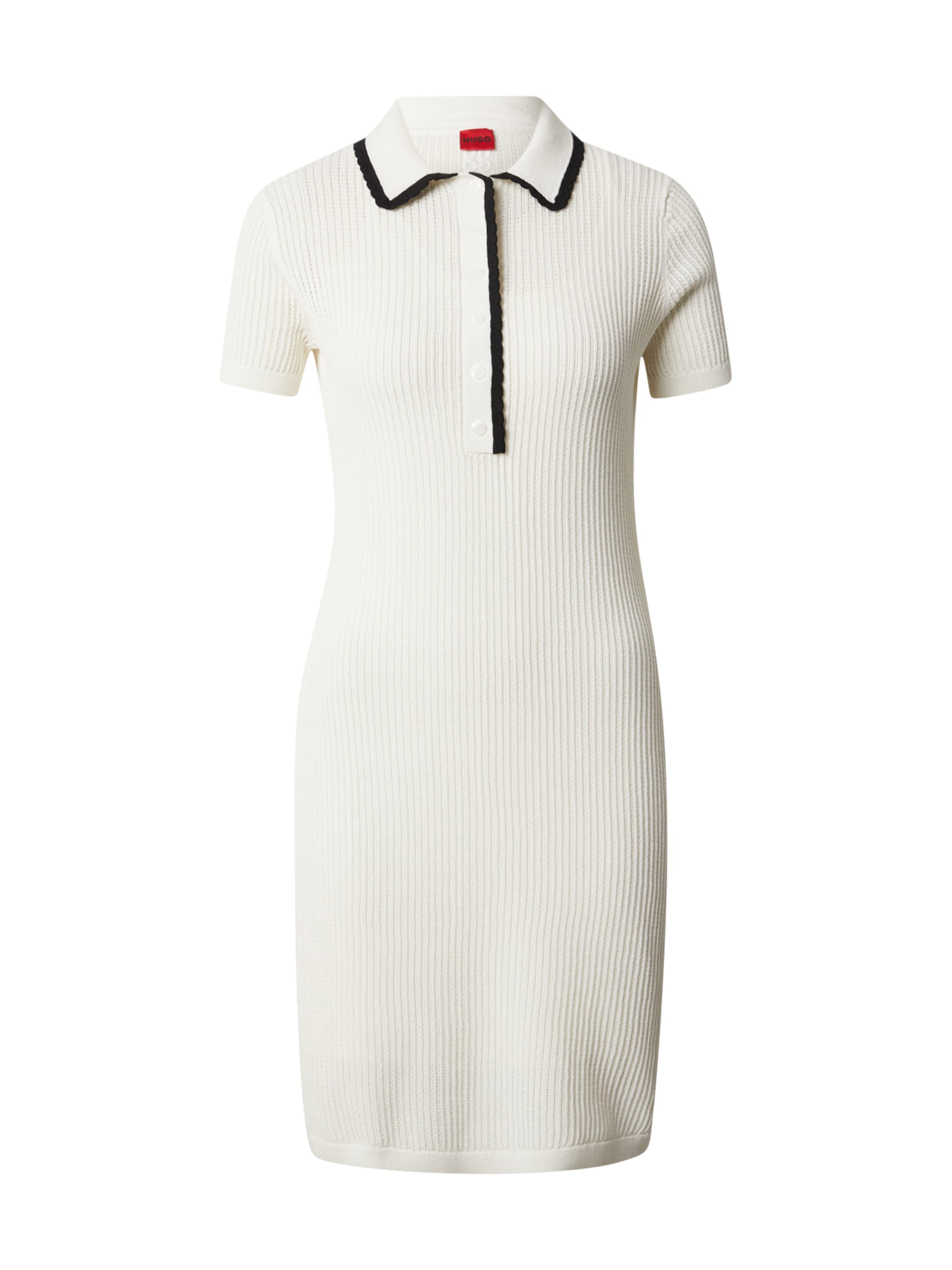 HUGO Knit dress 'Slysy' in White: front