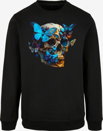 F4NT4STIC Sweatshirt 'Schmetterling' in Black: front