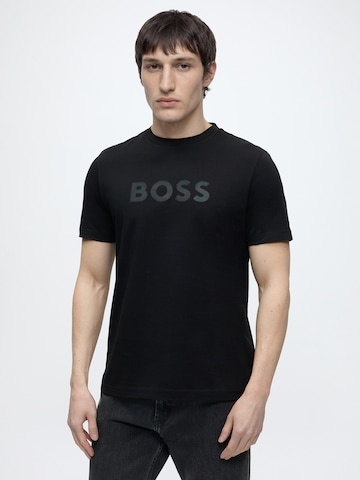 BOSS T-Shirt in Schwarz: Vorderseite