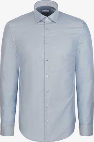 Coupe slim Chemise business SEIDENSTICKER en vert : devant