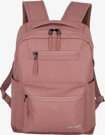 TRAVELITE Backpack 'Kick Off ' in Pink: front