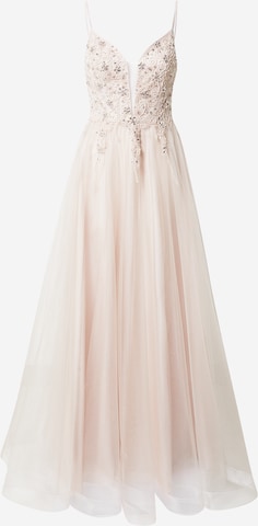 Unique Abendkleid in Beige: predná strana