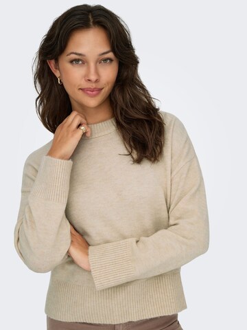 ONLY - Jersey 'ONLHOUSTON' en beige: frente