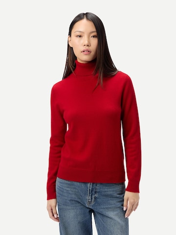 GOBI Cashmere - Jersey 'Women's Timeless Cashmere Turtleneck Sweater' en rojo: frente