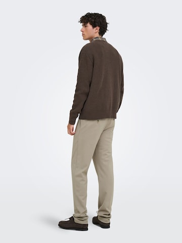 Only & Sons regular Bukser 'ONSMick' i beige