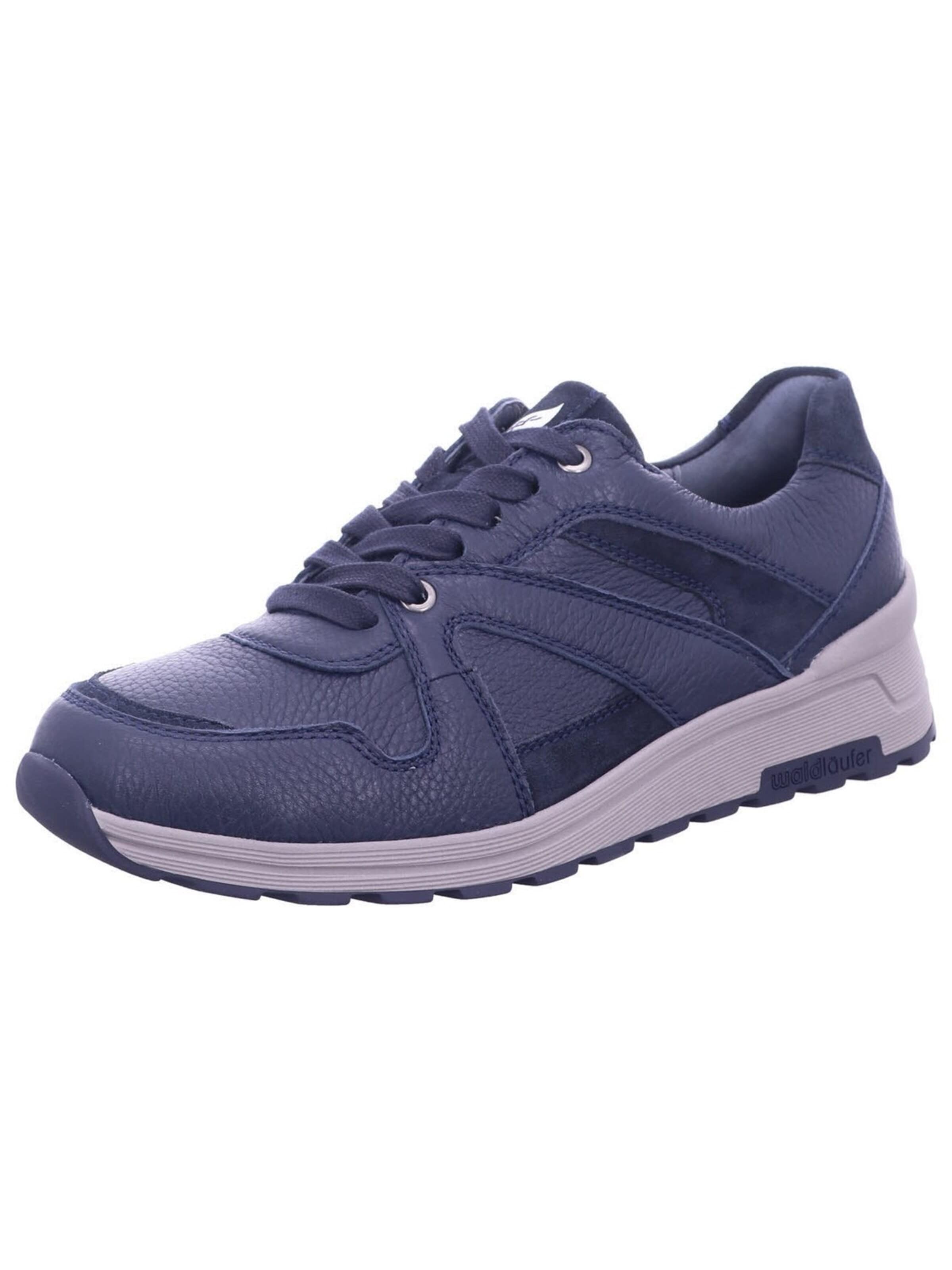 WALDLÄUFER - Calzado deportivo con cordones 'Sneaker Herren 734006 502 879 Echtleder in blau' en azul: frente