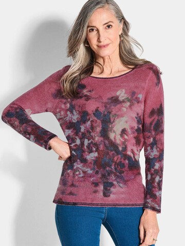 Goldner Pullover in Pink: Vorderseite