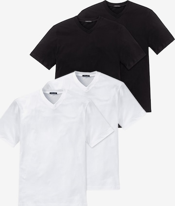 T-Shirt ' American Shirt ' SCHIESSER en noir : devant