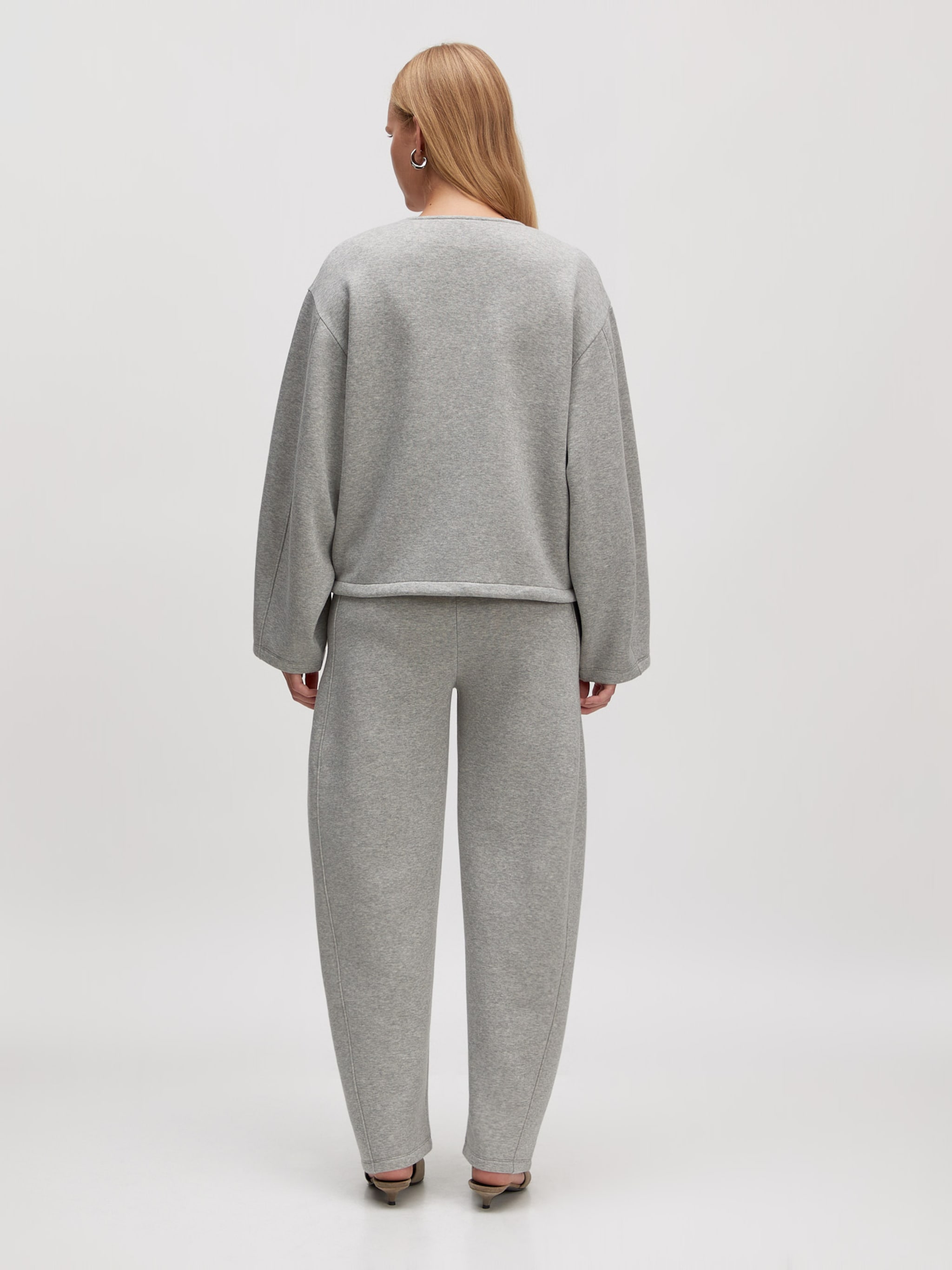 EDITED Producten Sweatvest 'Jilian' Grijs