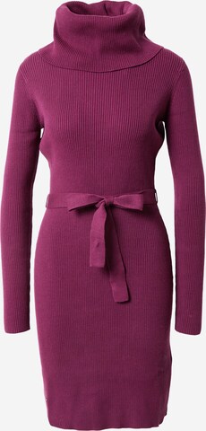 Ragwear Úpletové šaty 'MIYYA' – fialová: přední strana