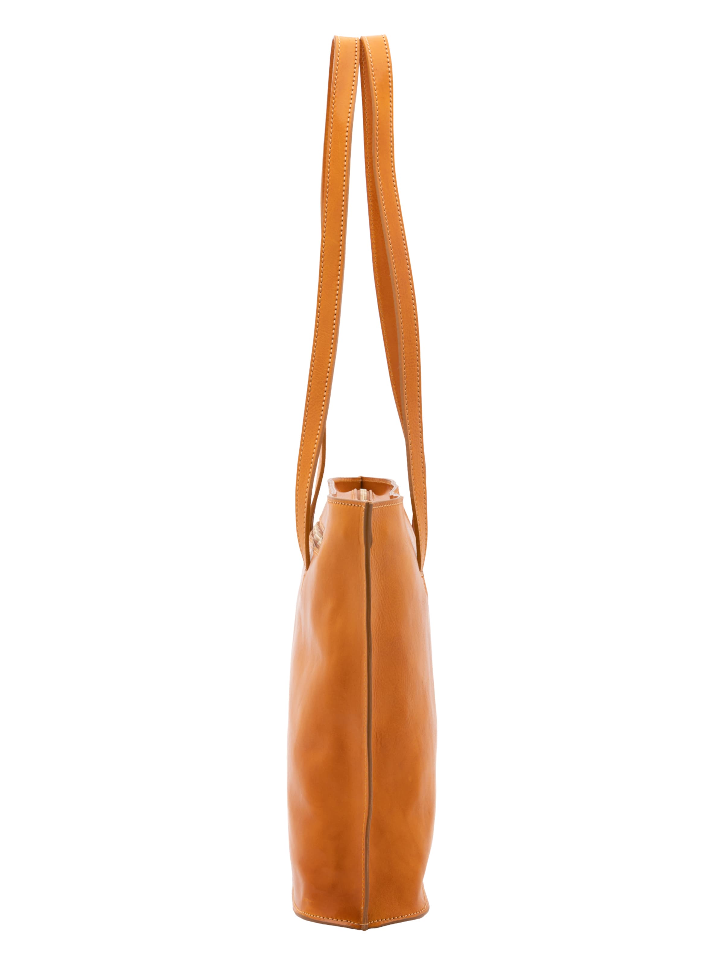 Borsa a spalla 'Borsa a Spalla Donna Pelle Vera Vacchetta - Chiusura Zip Made in Italy' di I Fratelli in grigio
