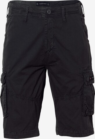 Regular Pantalon cargo KOROSHI en noir : devant
