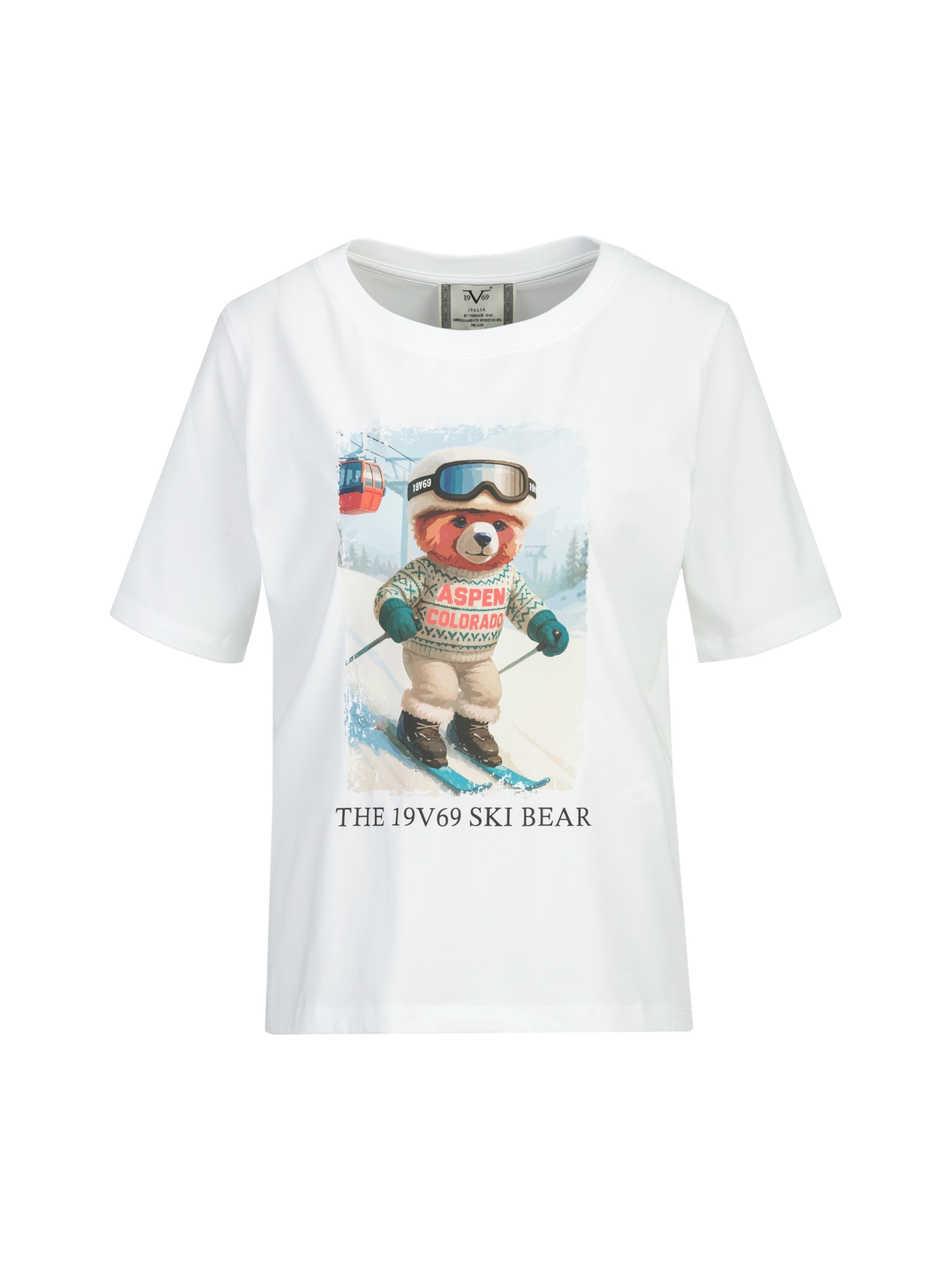 19V69 ITALIA Shirt in Wit: voorkant