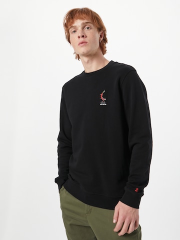ARMEDANGELSSweater majica 'Baaro' - crna boja: prednji dio