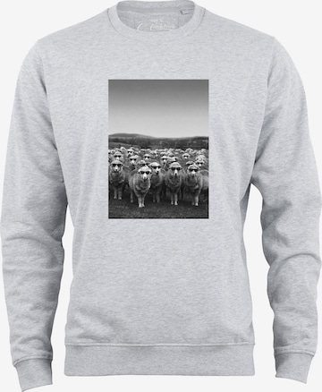 Cotton Prime Sweatshirt 'Schafe' in Grau: Vorderseite