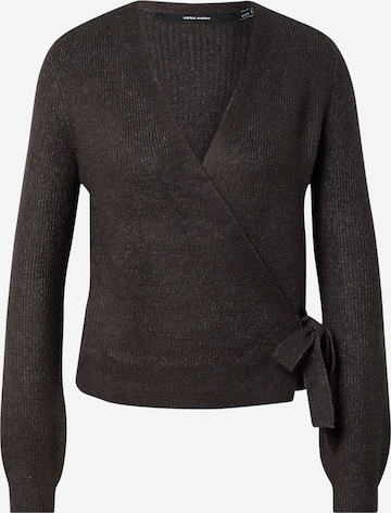 VERO MODA Knit Cardigan in Grey: front