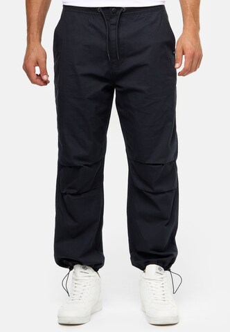 Regular Pantalon ' Marcos ' INDICODE JEANS en noir : devant