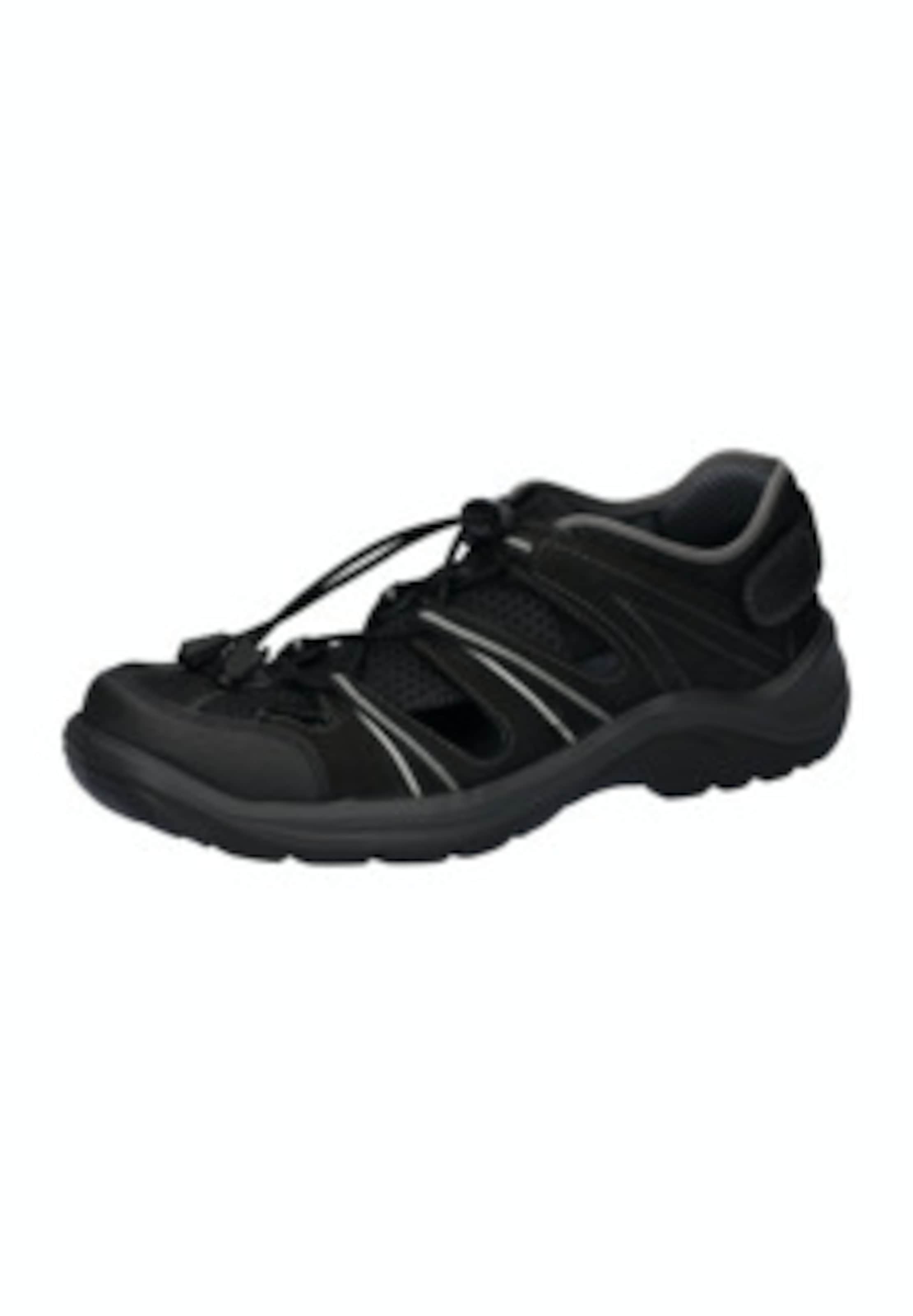 WALDLÄUFER Trekking sandal in Black: front
