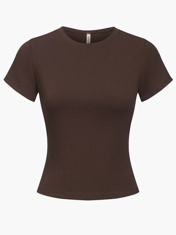 cfab (formerly creamy fabrics) Shirt 'Cotton T-Shirt' in Brown: front