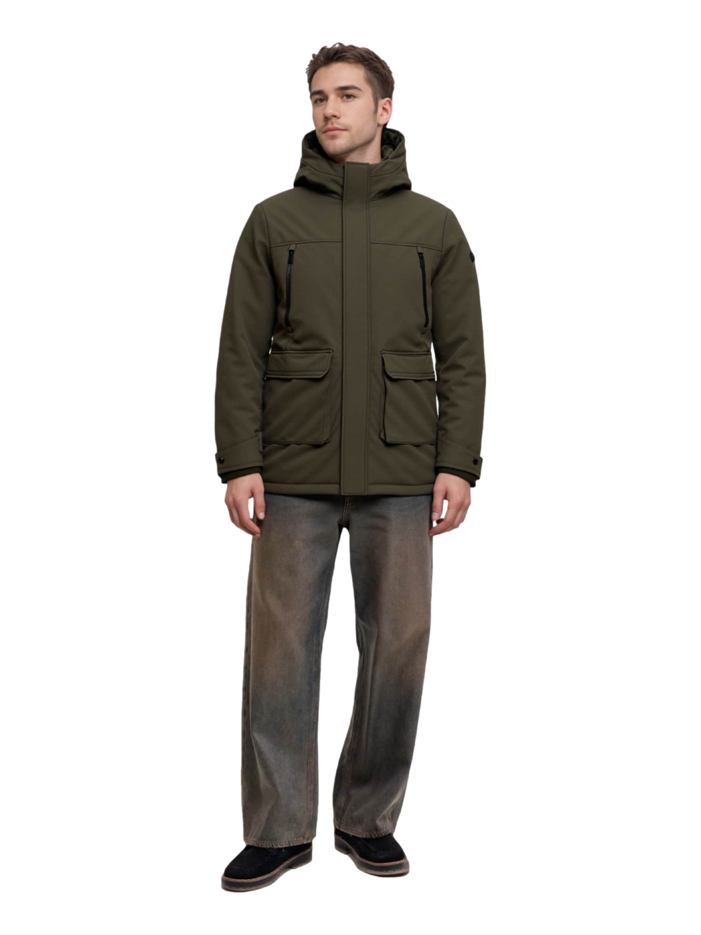 JACK & JONES Přechodová parka 'Clark' – zelená