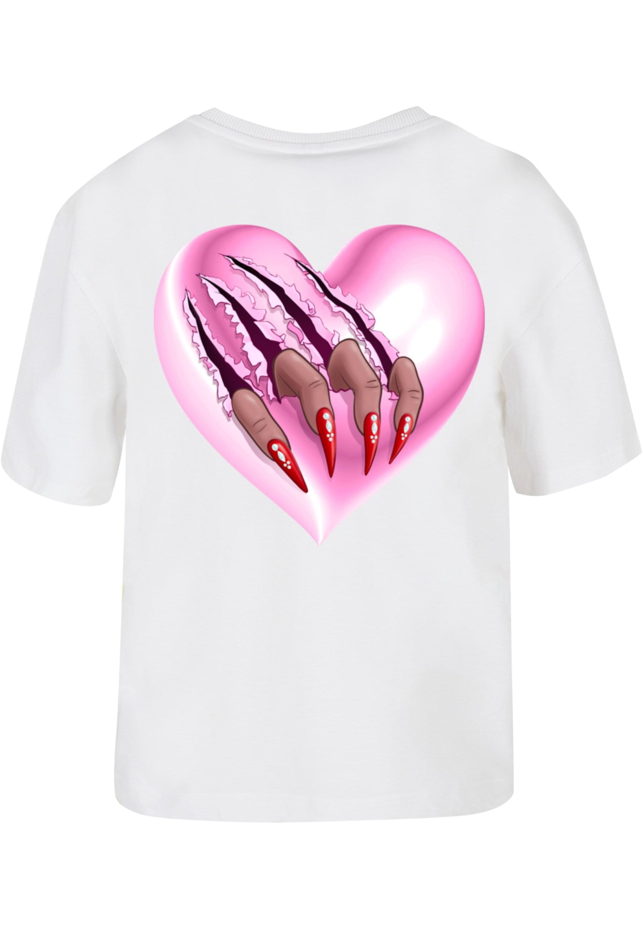 Miss Tee T-Shirt 'Won't Hurt' in Weiß