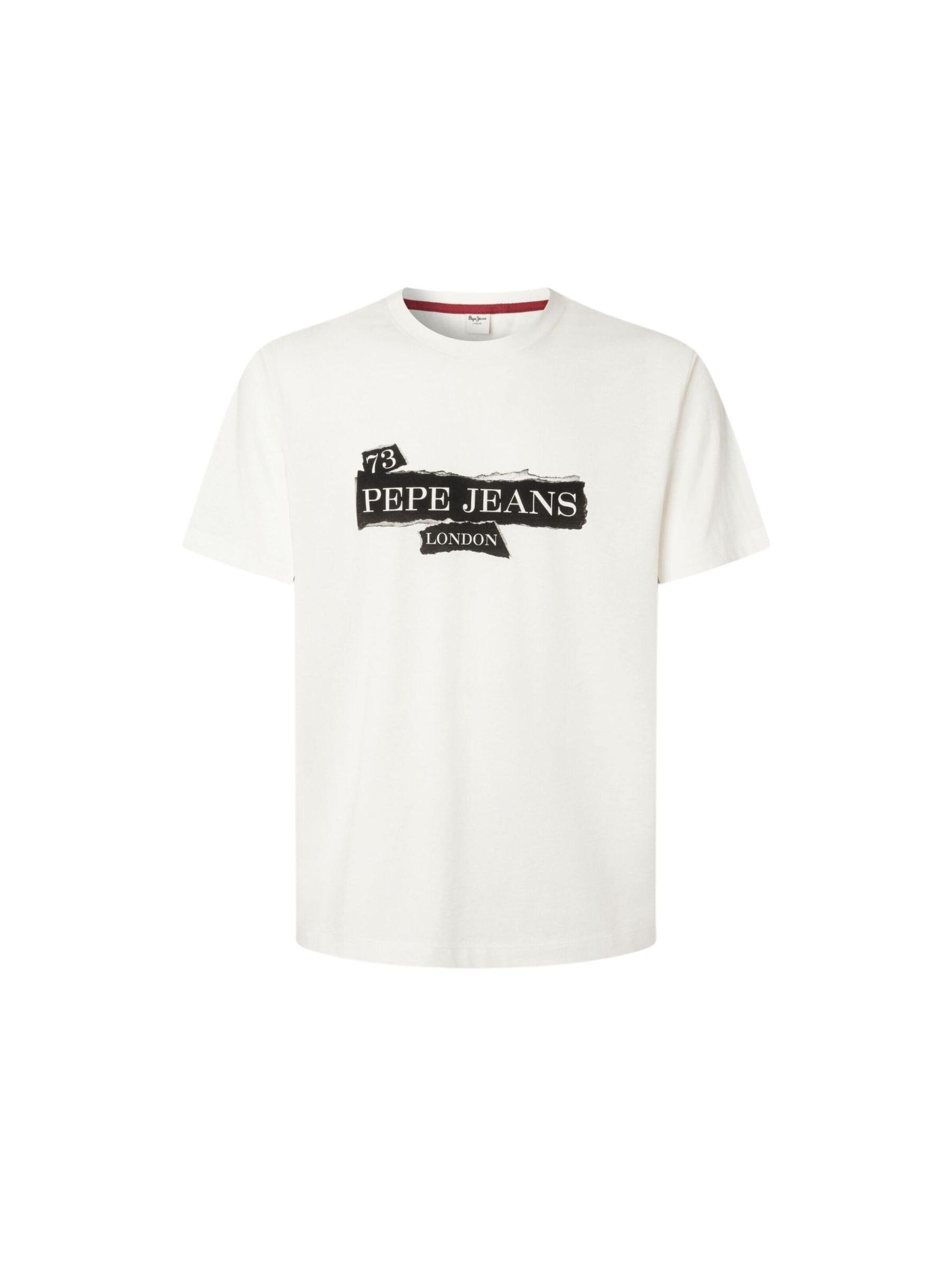 Pepe Jeans T-shirt i vit: framsida