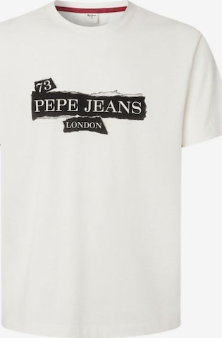 Pepe Jeans T-shirt i vit: framsida
