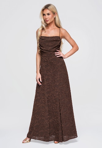 Ombre Kleid in Braun