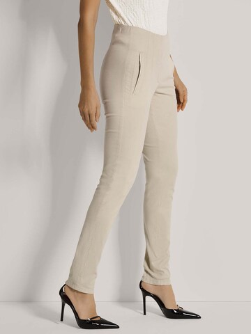 Coupe slim Pantalon MADELEINE en beige