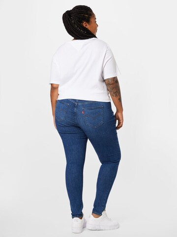 Levi's® Plus Skinny Jeansy '720 PL Hirise Super Skny' w kolorze niebieski