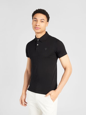 Tricou 'NOLAN' de la GUESS pe negru: față