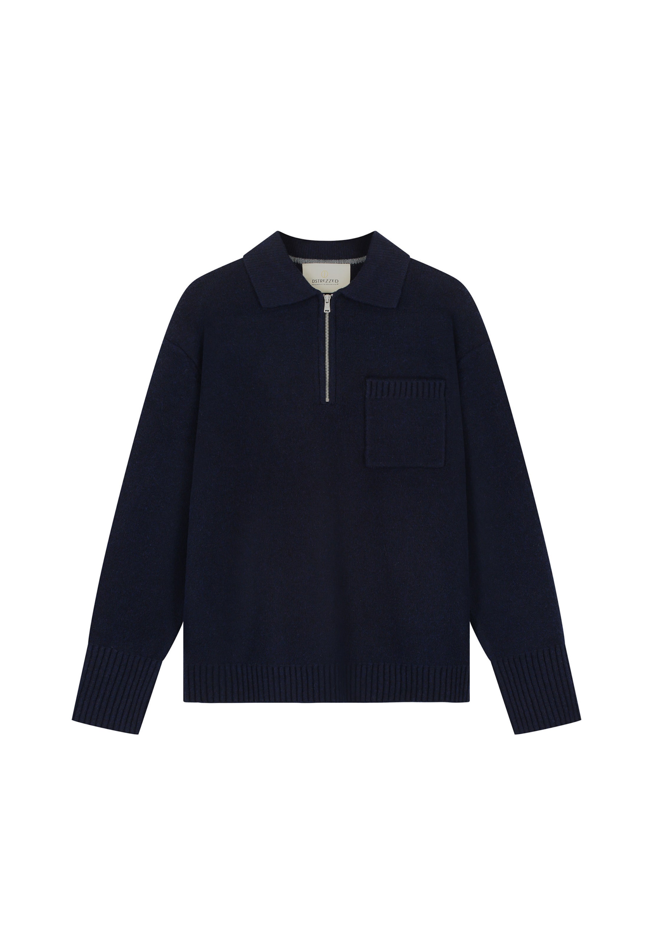 Dstrezzed Shirt 'Zac' in Blauw: voorkant