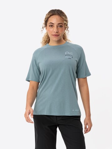 VAUDE Performance shirt 'W  Cyclist Casual ST' in Blue: front