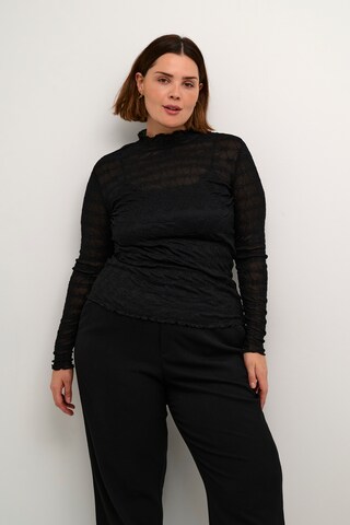 KAFFE CURVE Koszulka 'KC Bella' w kolorze czarny: przód