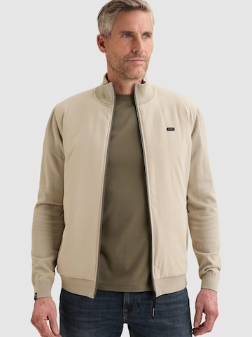 VANGUARD - Cárdigan 'Cardigan in cotton/modal with zipper closure' en gris: frente