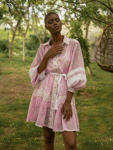 Robe 'Robe Courte Laura' Miss June en rose