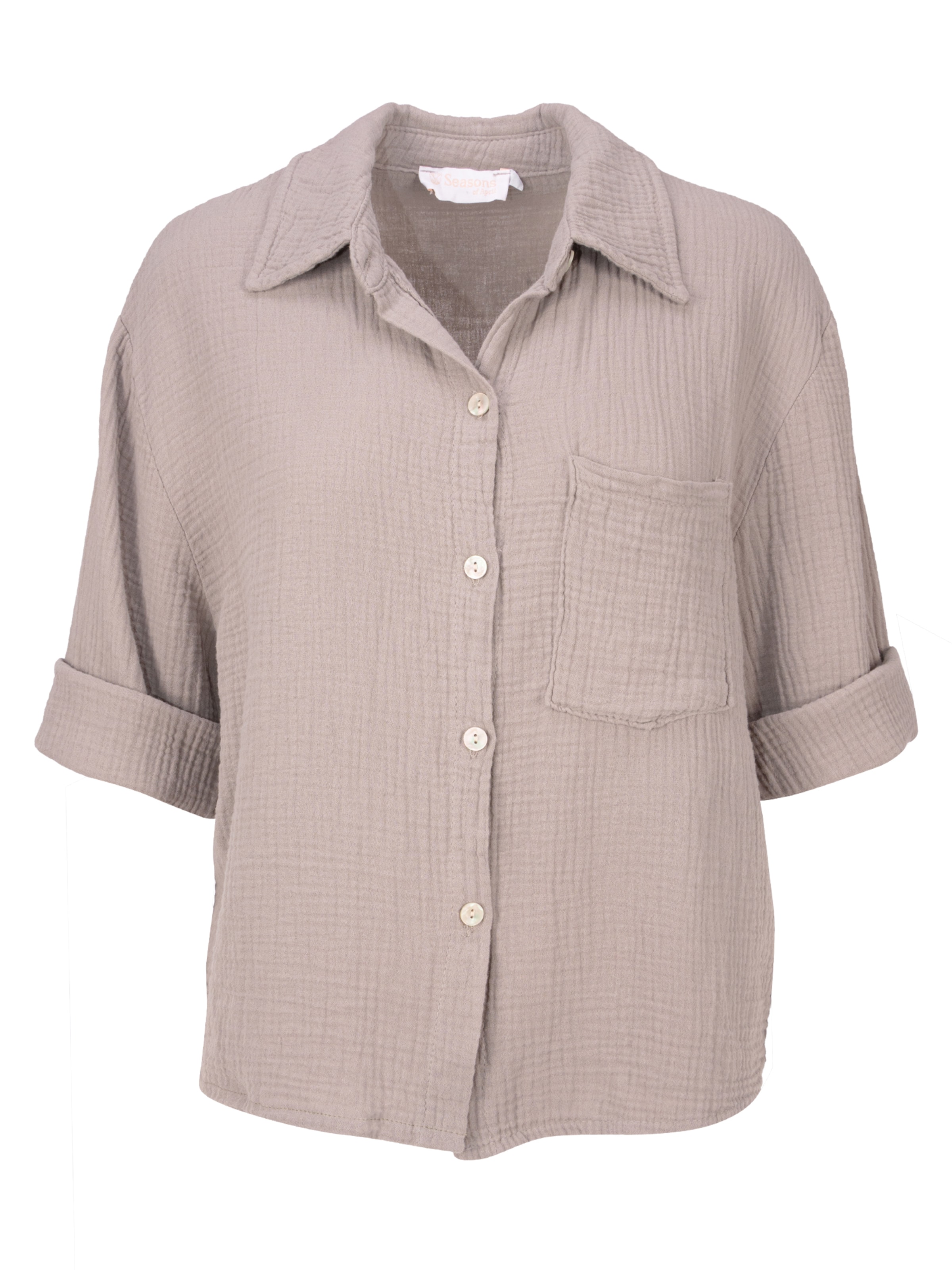 Seasons of April Blouse 'Celina ' in Brown: front