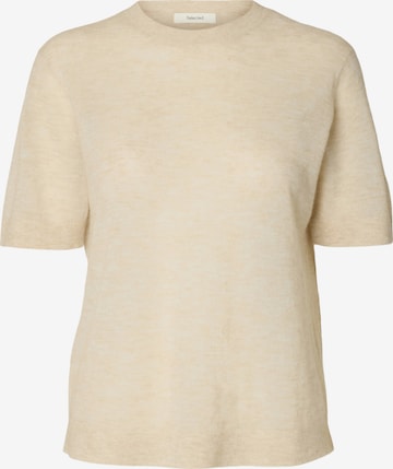 SELECTED - Jersey 'SLFSHIRLEY' en beige: frente