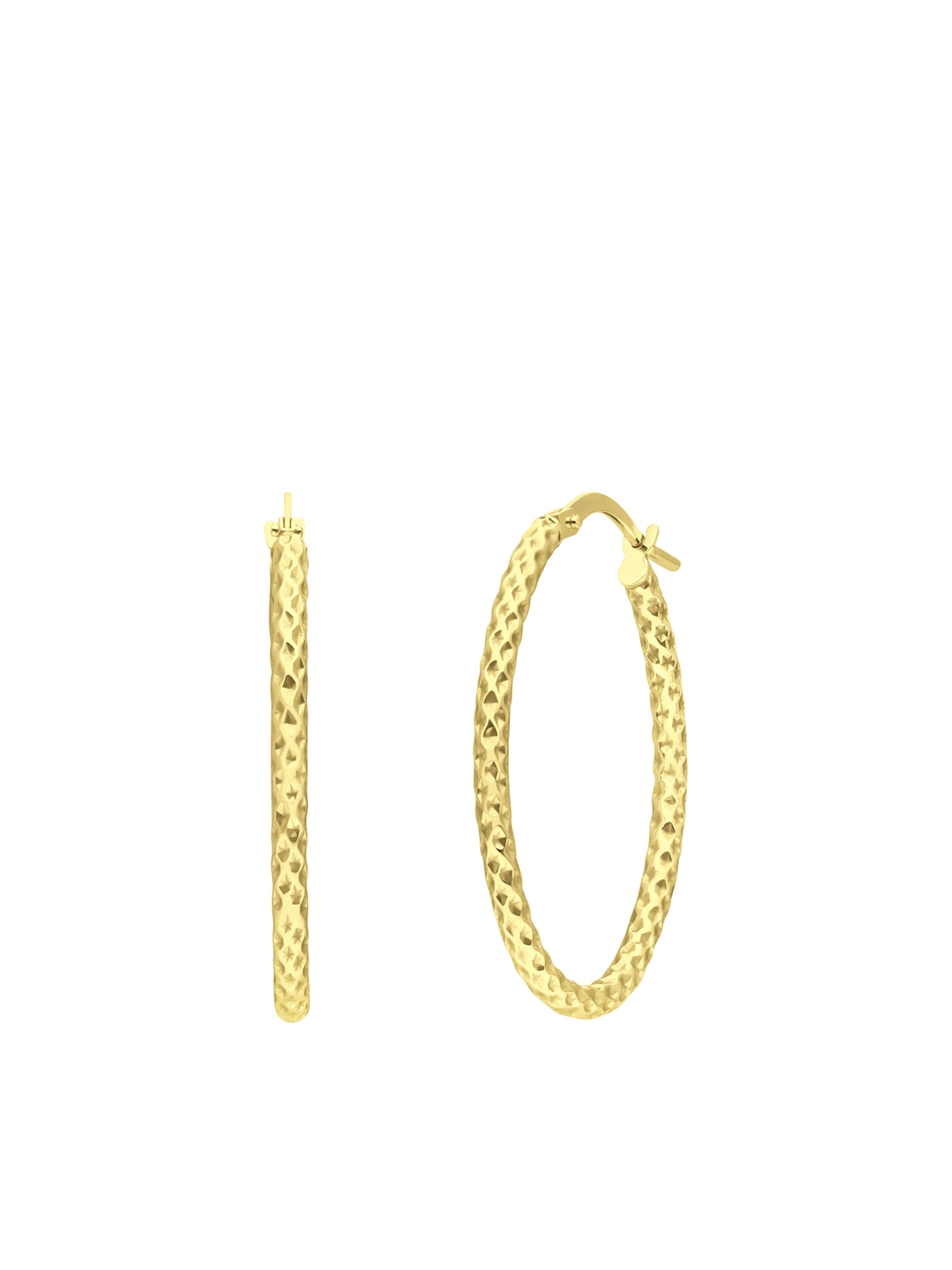 Boucles d'oreilles 'Klassisch' Lucardi en or : devant