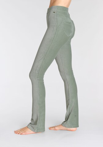 LASCANA Flared Pants in Green